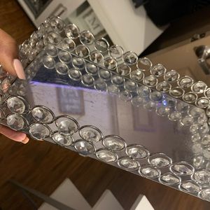 Silver perfume /jewelry tray